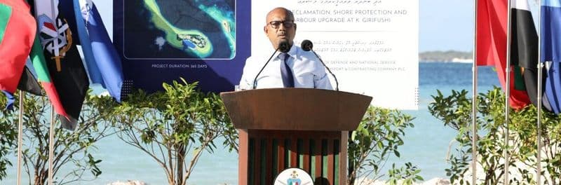 Girifushi land reclamation begins