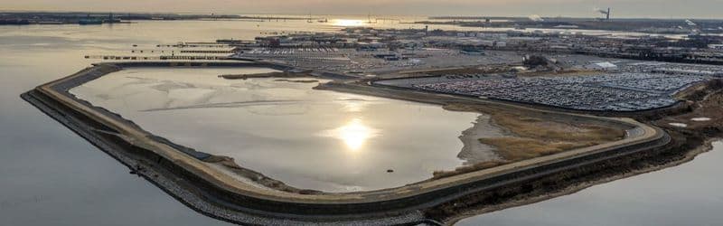 Dike-raising project at Masonville Dredged Material Containment Facility enters final stage