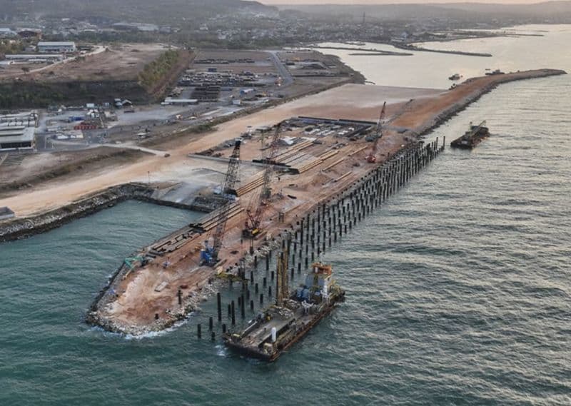 Dredging part of the East Java Multipurpose Terminal project