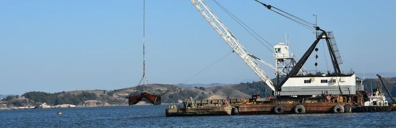 Dredging operations continue in San Rafael Creek