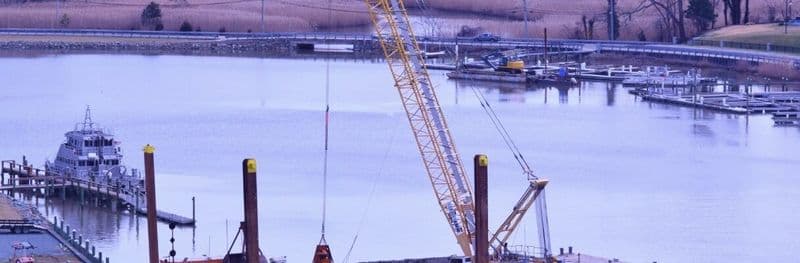 PHOTO of the Chesapeake and Delaware Canal dredging operations