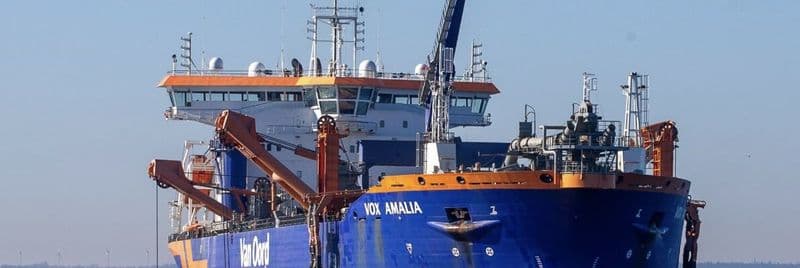 Van Oord’s hopper dredger Vox Amalia working in Estonia