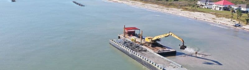 Work on Cameron Parish shoreline stabilization nears end